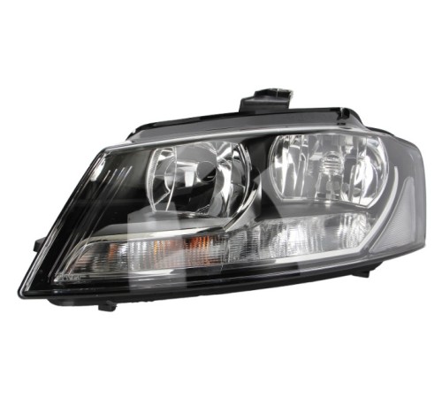 Фара галоген левая Audi A3 8p рестайлинг 08-12, Depo