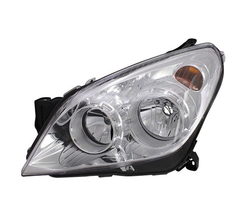 Фара передняя левая хром Opel Astra H 04-09, Depo