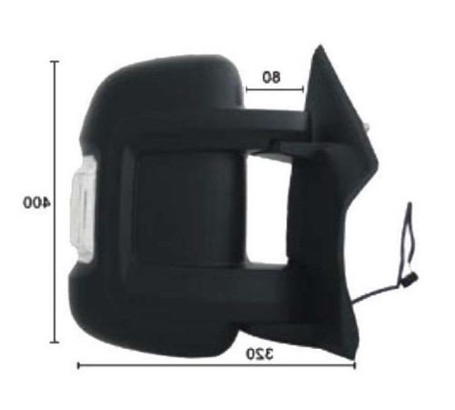 Зеркало в сборе правое, ручное, с указателем поворота Citroen Jumper 2 / Fiat Ducato / Peugeot Boxer 2 06-