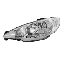 Фара передняя левая Peugeot 206 98-, Depo