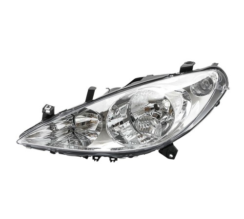 Фара левая Peugeot 307 01-05 с птф, TYC