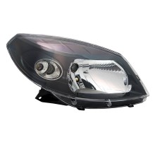 Фара правая Renault Sandero Stepway 08- черная, Depo