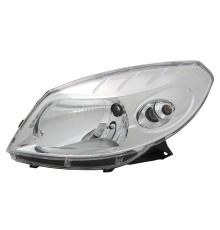 Фара левая Renault Sandero 08- хром, Depo