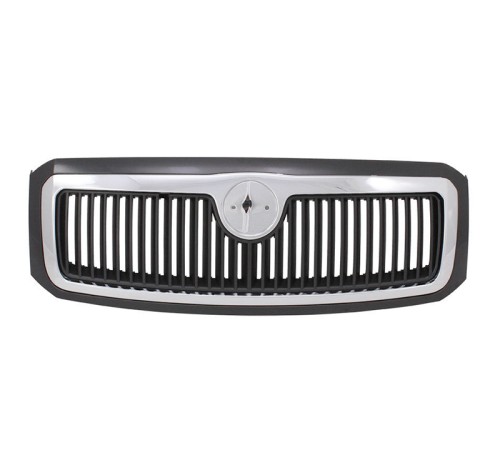 Решетка радиатора Skoda Fabia 99-03 (хром/чёрн), TYG