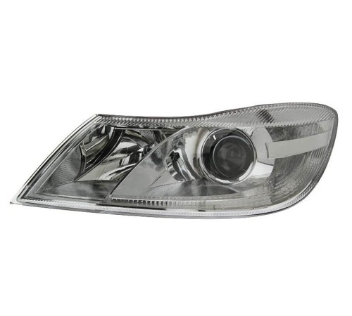 Фара передняя левая Skoda Octavia 2 08-12, Depo